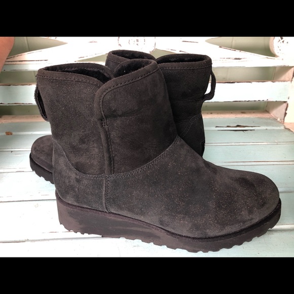 Ugg booties, tiny spotting on front, worn twice - Picture 2 of 4